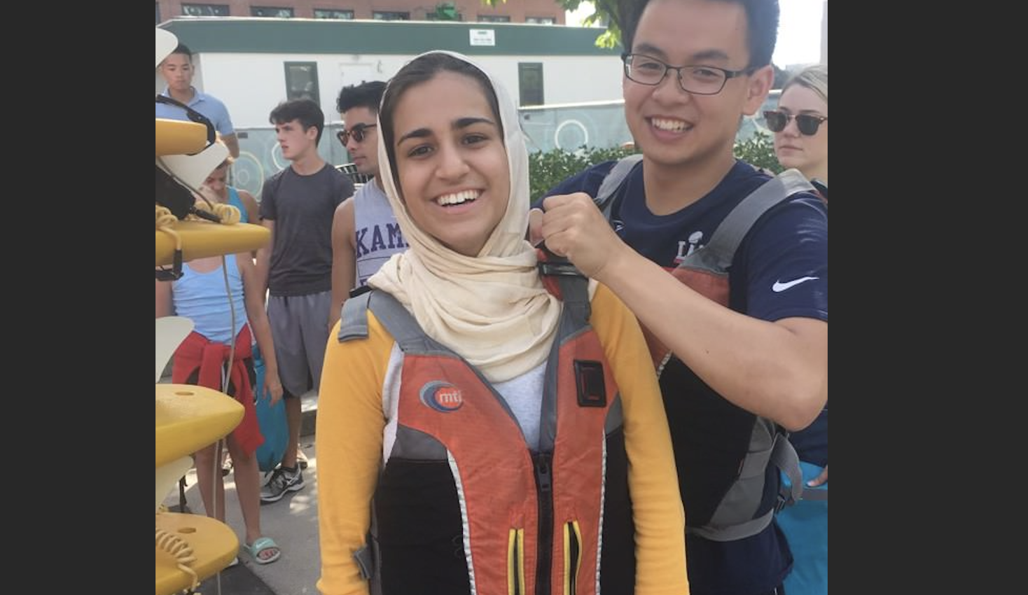 friend with lifejacket
